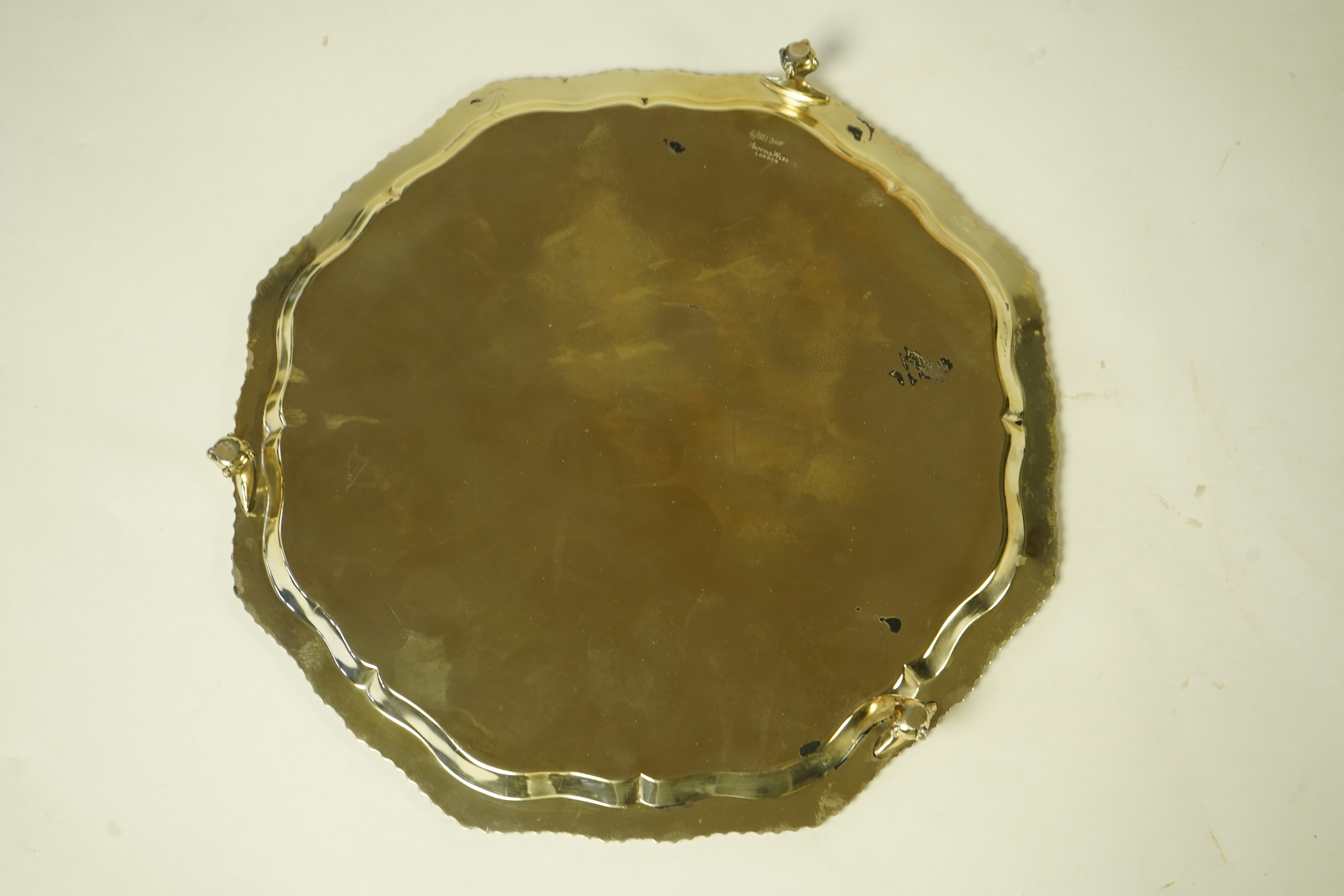 An Edwardian silver salver, by Mappin & Webb